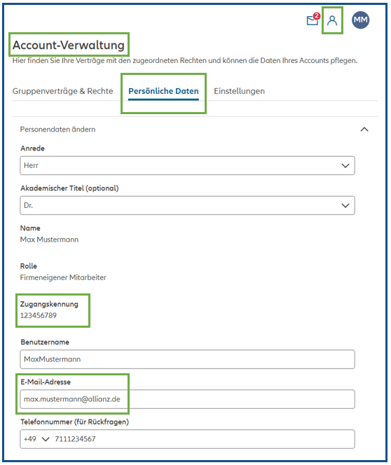 accountverwaltung